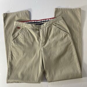 Vintage Tommy Jeans‎ Khaki Pants 100% Cotton Women's 7 Y2K Hong Kong